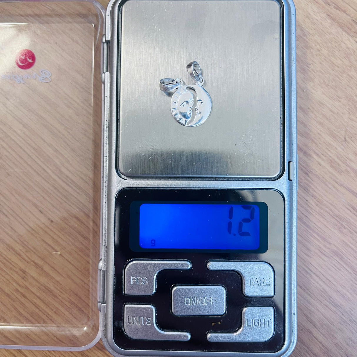 Pandantiv din Argint 925 Jolie Silver, Model Soare si Luna, 18 x 12 mm, 1.2 g - vivimall.ro