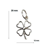 Pandantiv din Argint 925 Jolie Silver, Model Trifoi Contur, 20 x 12 mm, 0.7 g - vivimall.ro