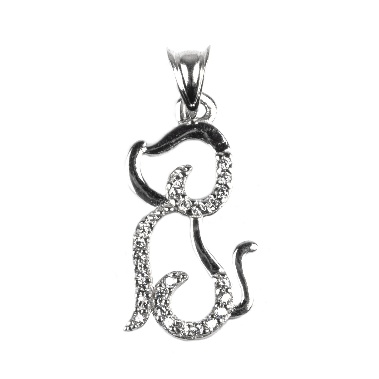 Pandantiv din Argint 925, model Catel cu pietre - vivimall.ro