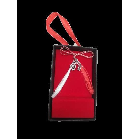 Pandantiv din Argint 925 Potcoava Filigran cu Trifoi - vivimall.ro