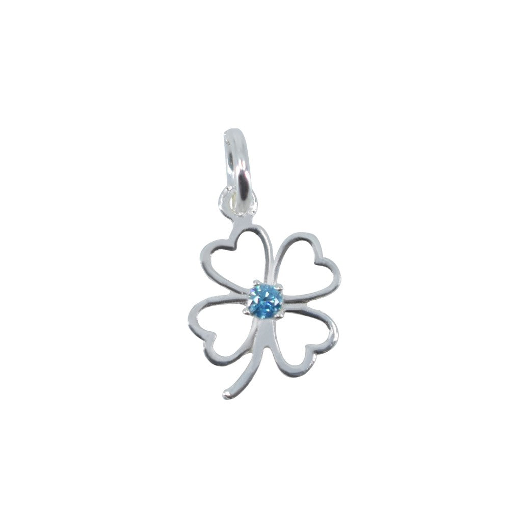 Pandantiv Argint 925 Jolie Silver Trifoi Cu Piatra