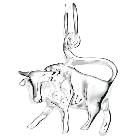 Pandantiv din Argint 925 Jolie Silver, Zodia Taur, 18 x 18 mm, 1 g - vivimall.ro