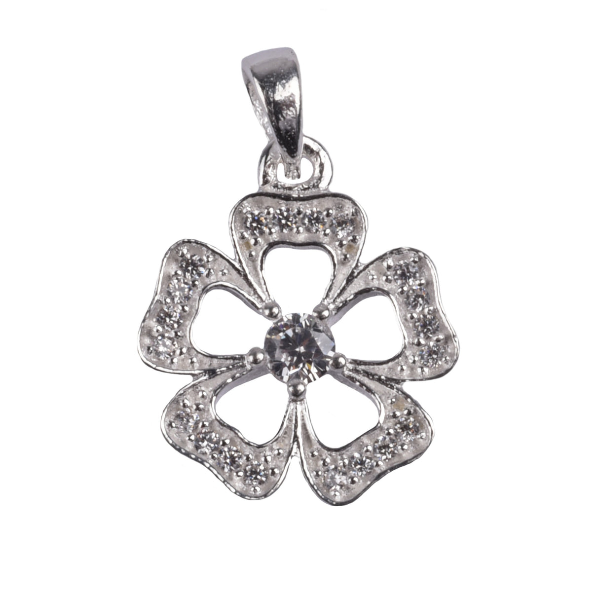 Pandantiv Floare Cu Pietre, Argint 925
