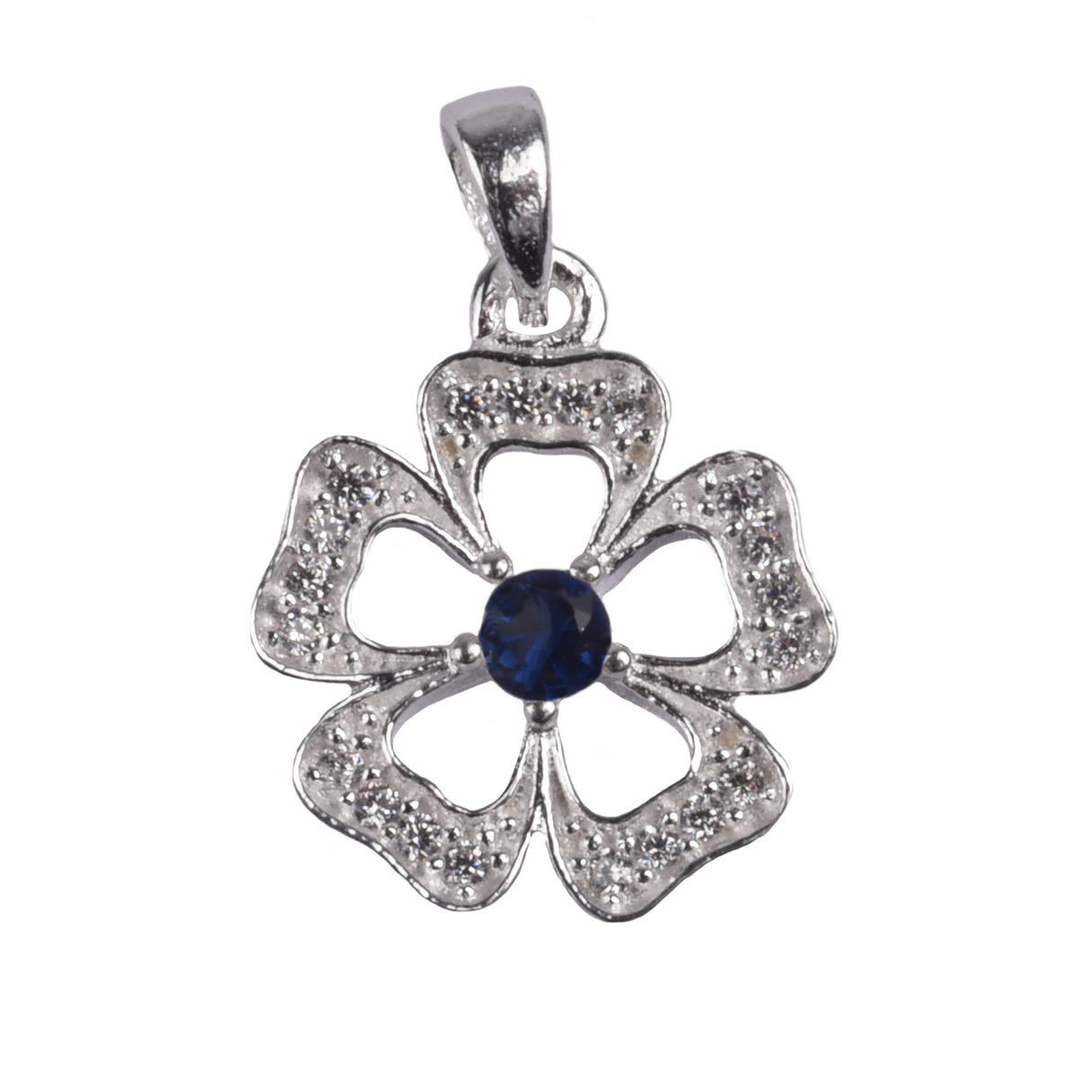 Pandantiv Floare Cu Pietre, Argint 925