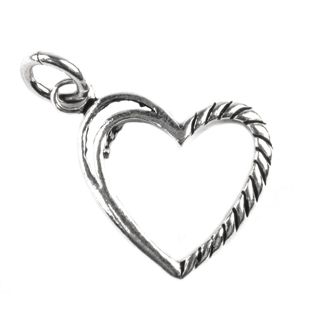 Pandantiv Inima Contur, Argint 925, 2.7 x 1.5 cm - vivimall.ro