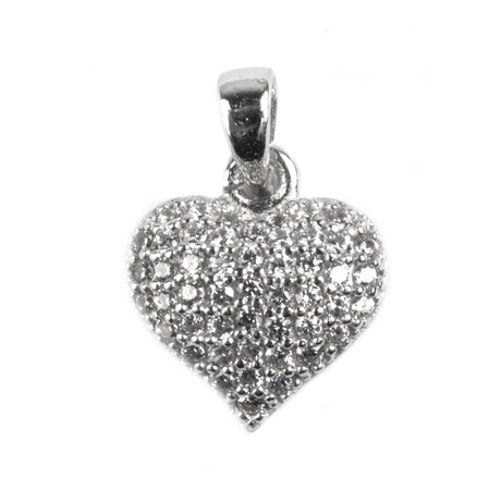 Pandantiv Inima cu Pietre, Argint 925 - vivimall.ro