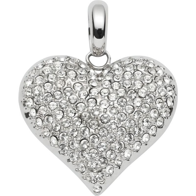 Pandantiv Inima cu Pietre, Argint 925 - vivimall.ro