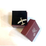 Pandantiv, Jolie Silver, Argint 925, Model Avion Cu Zirconii, 1.7 G, 2x2 Cm - vivimall.ro