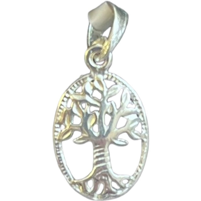 Pandantiv, Jolie Silver, Argint 925, Model Copacul Vietii Rodiat, 22 x 11 mm, 0.9 g - vivimall.ro