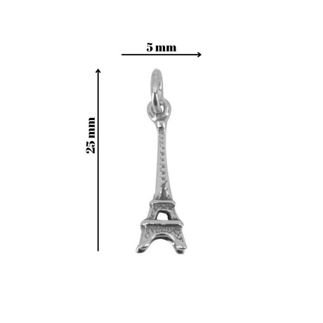 Pandantiv, Jolie Silver, Argint 925, Model Eiffel Tower, 0.9 g, 25x5 mm - vivimall.ro