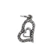 Pandantiv, Jolie Silver, Argint 925, Model Inima in Inima, 0.9 g, 18x11 mm - vivimall.ro