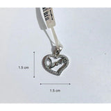 Pandantiv, Jolie Silver, Argint 925, Model Inima Love, 1.2 g, 1.5 x 1.5 cm - vivimall.ro