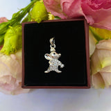 Pandantiv, Jolie Silver, Argint 925, Model Soricel cu Zirconii, 1 g, 15x10 mm - vivimall.ro