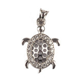 Pandantiv Testoasa cu Pietre, Argint 925, 3 cm x 1.5 cm - vivimall.ro