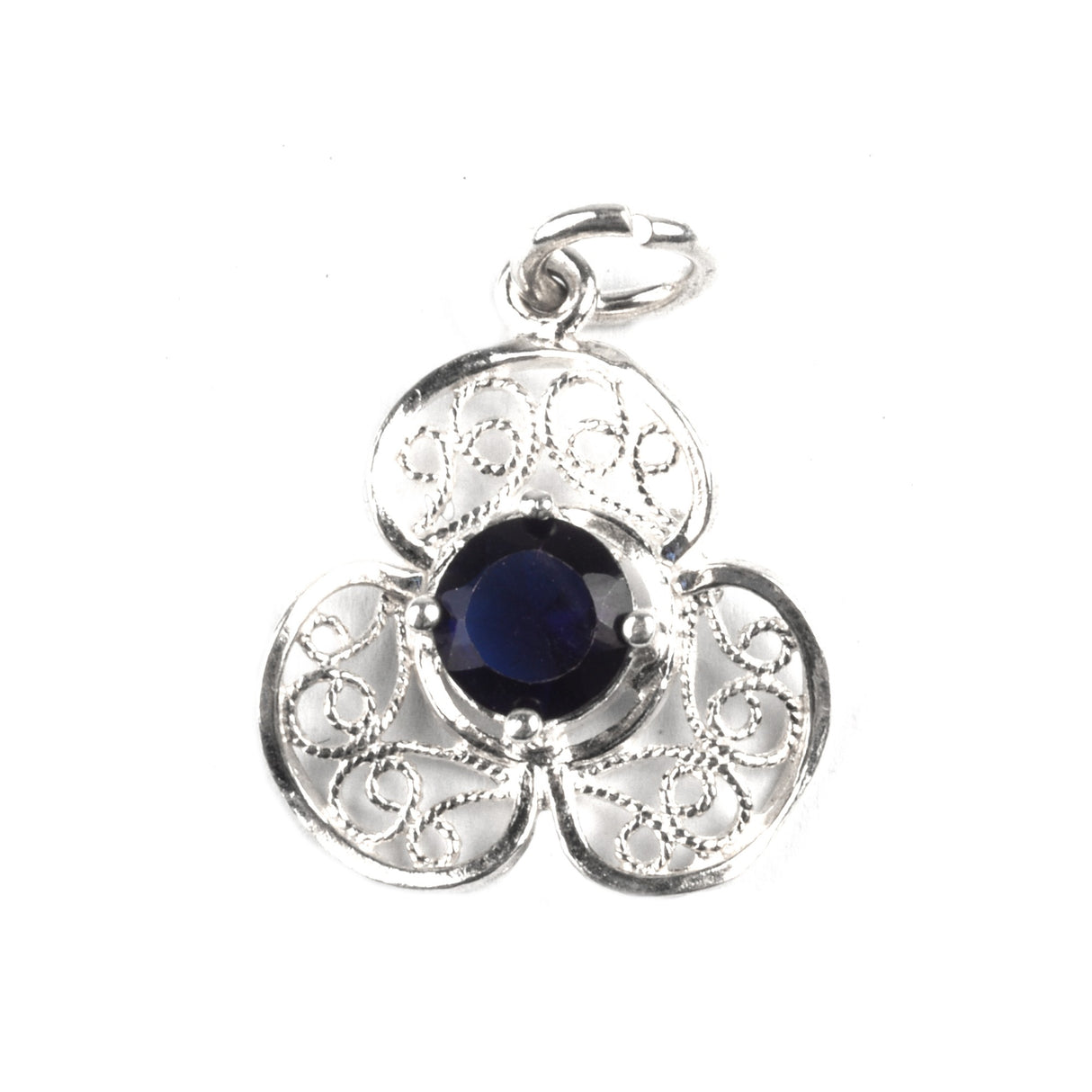 Pandantiv Trandafir cu Piatra, Argint 925, 2.5 x 1.5 cm - vivimall.ro