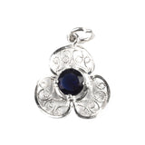 Pandantiv Trandafir cu Piatra, Argint 925, 2.5 x 1.5 cm - vivimall.ro