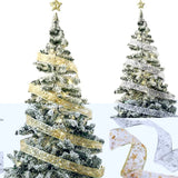 Panglică LED de Crăciun Vivimall Aurie, lungime 1 m , 10 LED-uri, Baterii, Alb rece