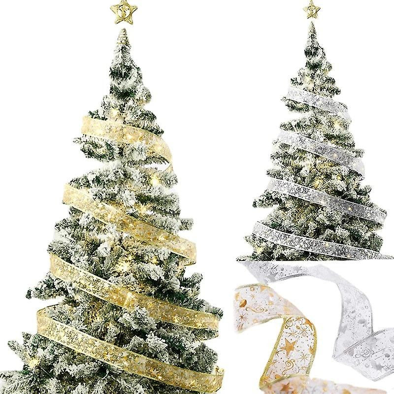 Panglicäƒ Led De Cräƒciun Aurie, Lungime 10 M, 100 Led-Uri, Rece