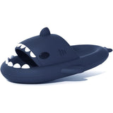 Papuci Tip Rechin, Flippy, Unisex, din Spuma EVA, Talpa Groasa Antiderapanta, Rezistenti la Uzura, Marime 36-37, Albastru Inchis - vivimall.ro