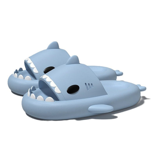 Papuci Tip Rechin, Vivimall, Unisex, din Spuma EVA, Talpa Groasa Antiderapanta, Rezistenti la Uzura, Marime 36-37, Albastru Deschis - vivimall.ro