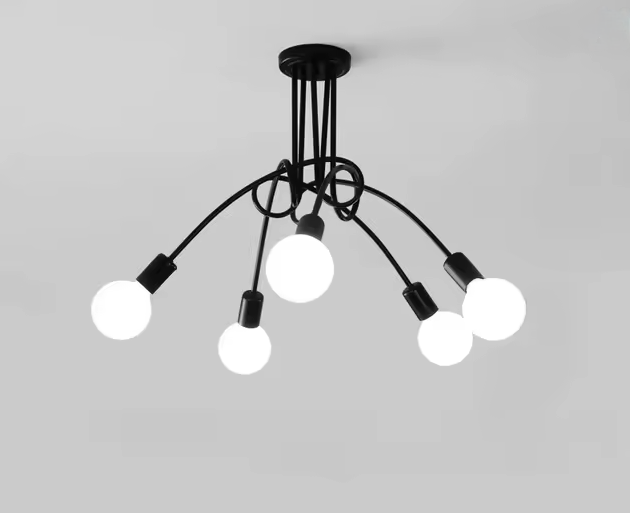 Lustra Modernist Penta 5, 5X E27 - vivimall.ro