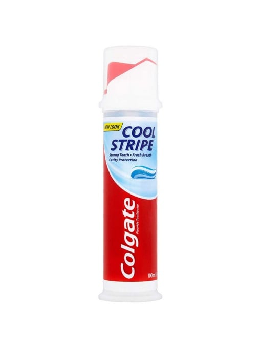 Colgate Cool Stripe — pastă de dinți cu protecție anticarii, aromă mentă, 100 ml - vivimall.ro