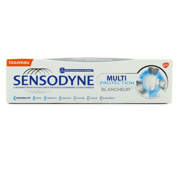 Sensodyne Multi-Protection Whitening — pastă de dinți, 75 ml - vivimall.ro