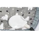 Patura electrica pentru animale de companie, perna pentru caini, 45 x 45 cm, 25W,  2 trepte de reglaj perna pentru pisici, anti-alunecare, Gri