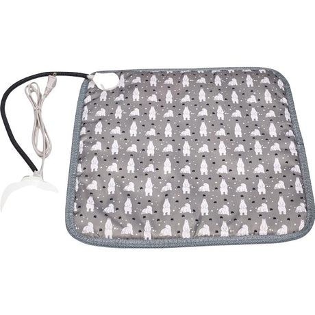 Patura electrica pentru animale de companie, Vivimall, perna pentru caini, 45 x 45 cm, 28 W, 3 trepte de reglaj, perna pentru pisici, Anti-Alunecare, Gri - vivimall.ro