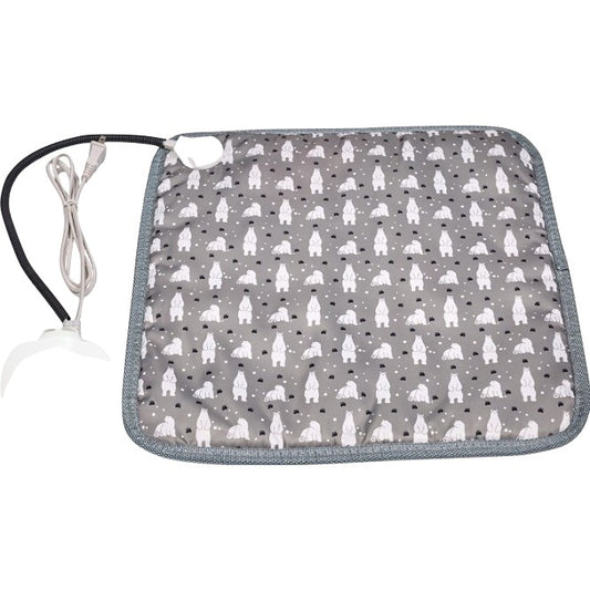 Patura electrica pentru animale de companie, Vivimall, perna pentru caini, 45 x 45 cm, 28 W, 3 trepte de reglaj, perna pentru pisici, Anti-Alunecare, Gri - vivimall.ro