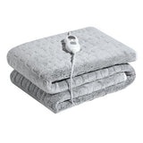 Patura electrica simpla, Vivimall, 100 W, 152 x 127 cm, 6 trepte de reglare, Gri - vivimall.ro