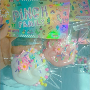 Jucarie Antistres Squishy, Cu Revenire Lenta, Squeeze Pinch Family, Model 3, Ambalaj - vivimall.ro