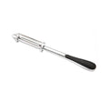 Peeler 2In1 Pentru Legume Si Fructe, Multifunctional, Cu 2 Lame De Curatati Si Feliat, Varf Ascutit Pentru Gaurit, 18 Cm, Din Otel Inoxidabil, Argintiu/Negru - vivimall.ro