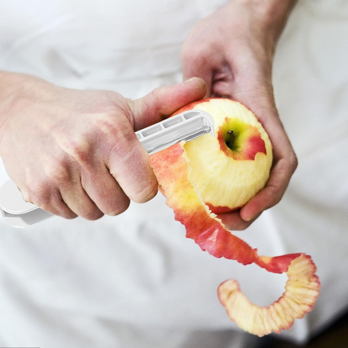 Peeler Pentru Legume Si Fructe, 3.6 X 9.1 Cm, Multifunctional, Curatator Pliabil, Din Abs Si Otel Inoxidabil - vivimall.ro