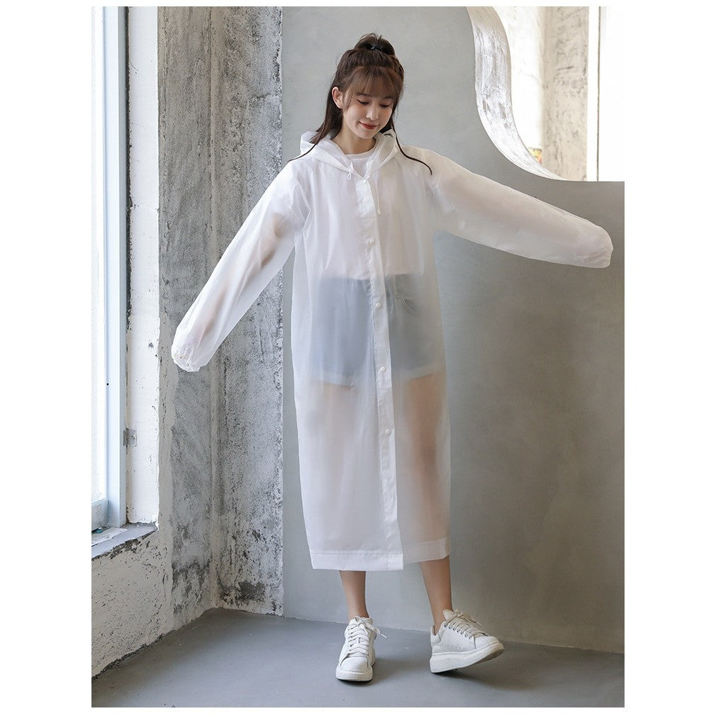 Pelerina De Ploaie, Pentru Adulti 150-180 Cm, Din Eva, Impermeabila, Rezistenta La Vant, Inchidere Cu Capse, 140 G - vivimall.ro