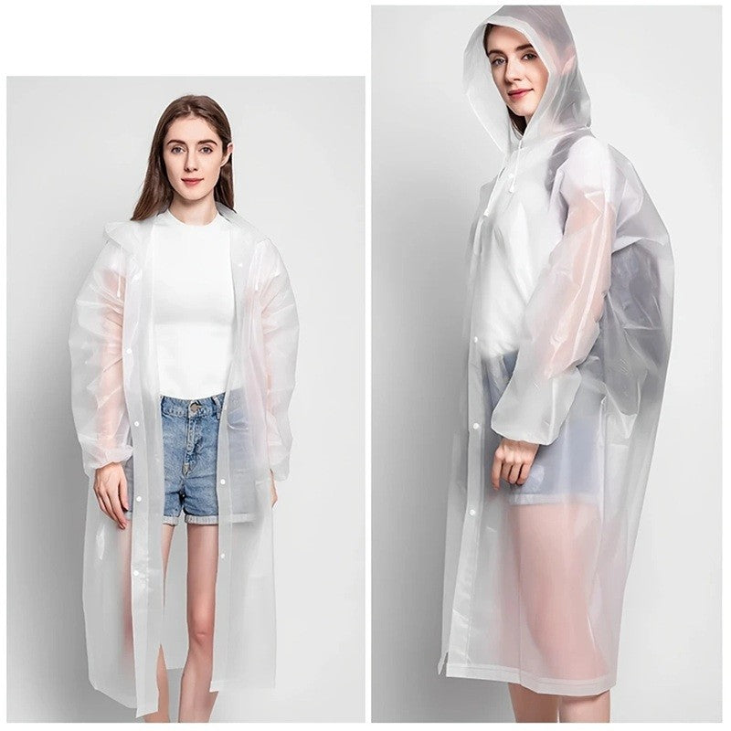 Pelerina De Ploaie, Pentru Adulti 150-180 Cm, Din Eva, Impermeabila, Rezistenta La Vant, Inchidere Cu Capse, 140 G - vivimall.ro