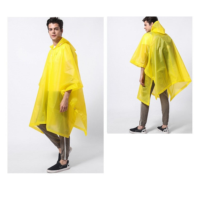 Pelerina De Ploaie, Pentru Adulti, Eva, Tip Poncho, Impermeabila, Rezistenta La Vant, Capse Laterale, 160 G - vivimall.ro