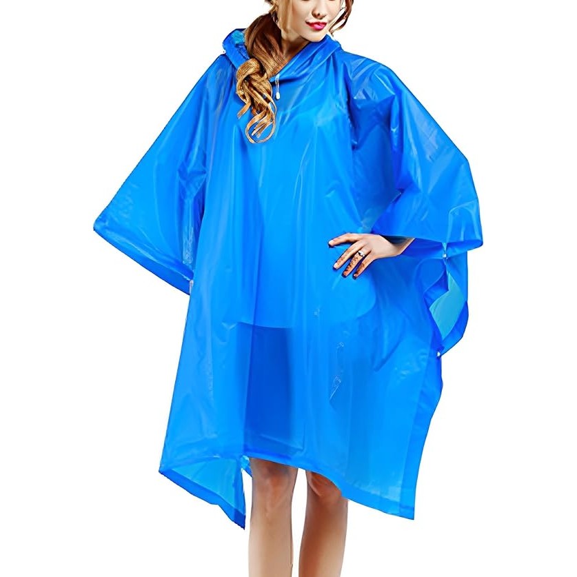 Pelerina De Ploaie, Pentru Adulti, Eva, Tip Poncho, Impermeabila, Rezistenta La Vant, Capse Laterale, 160 G - vivimall.ro