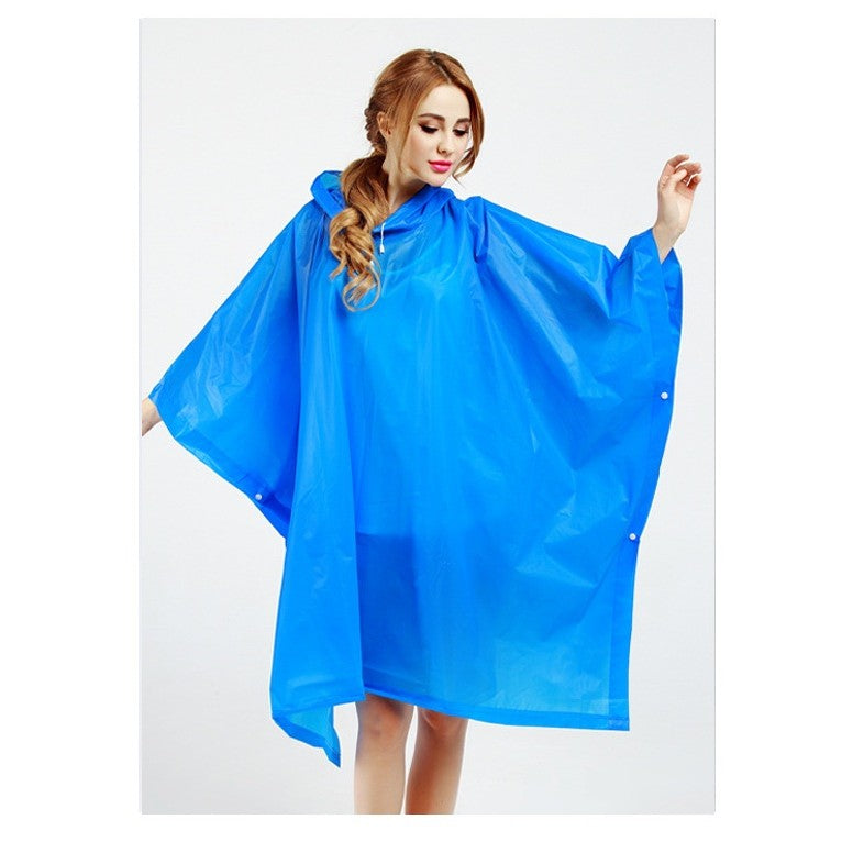 Pelerina De Ploaie, Pentru Adulti, Eva, Tip Poncho, Impermeabila, Rezistenta La Vant, Capse Laterale, 160 G - vivimall.ro