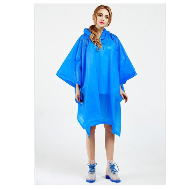 Pelerina De Ploaie, Pentru Adulti, Eva, Tip Poncho, Impermeabila, Rezistenta La Vant, Capse Laterale, 160 G - vivimall.ro