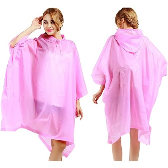 Pelerina De Ploaie, Pentru Adulti, Eva, Tip Poncho, Impermeabila, Rezistenta La Vant, Capse Laterale, 160 G - vivimall.ro