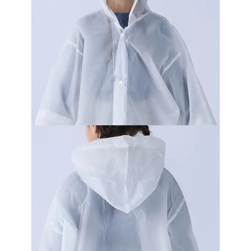 Pelerina De Ploaie, Pentru Copii 100-145 Cm, Din Eva, Impermeabila, Inchidere Cu Capse - vivimall.ro