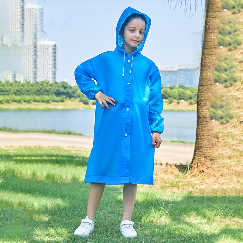 Pelerina De Ploaie, Pentru Copii 100-145 Cm, Din Eva, Impermeabila, Inchidere Cu Capse - vivimall.ro