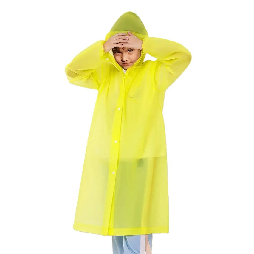 Pelerina De Ploaie, Pentru Copii 100-145 Cm, Din Eva, Impermeabila, Inchidere Cu Capse - vivimall.ro