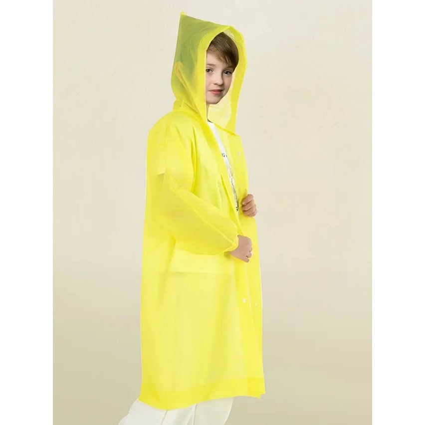 Pelerina De Ploaie, Pentru Copii 100-145 Cm, Din Eva, Impermeabila, Inchidere Cu Capse - vivimall.ro
