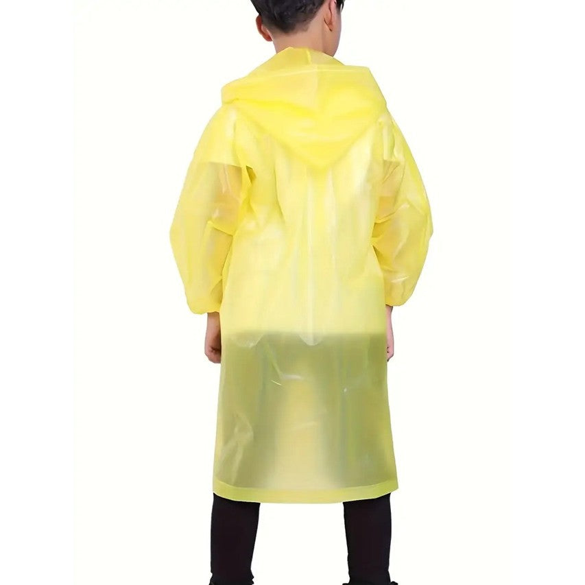 Pelerina De Ploaie, Pentru Copii 100-145 Cm, Din Eva, Impermeabila, Inchidere Cu Capse - vivimall.ro