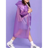 Pelerina De Ploaie, Pentru Copii 100-145 Cm, Din Eva, Impermeabila, Inchidere Cu Capse - vivimall.ro