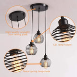 Lustra Forma Spirala, Geo Cluster Trio, 3Xe27 - vivimall.ro