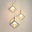 Lustra Forma Cub, Struktur Cluster, 3Xe27 - vivimall.ro