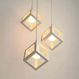 Lustra Forma Cub, Struktur Cluster, 3Xe27 - vivimall.ro
